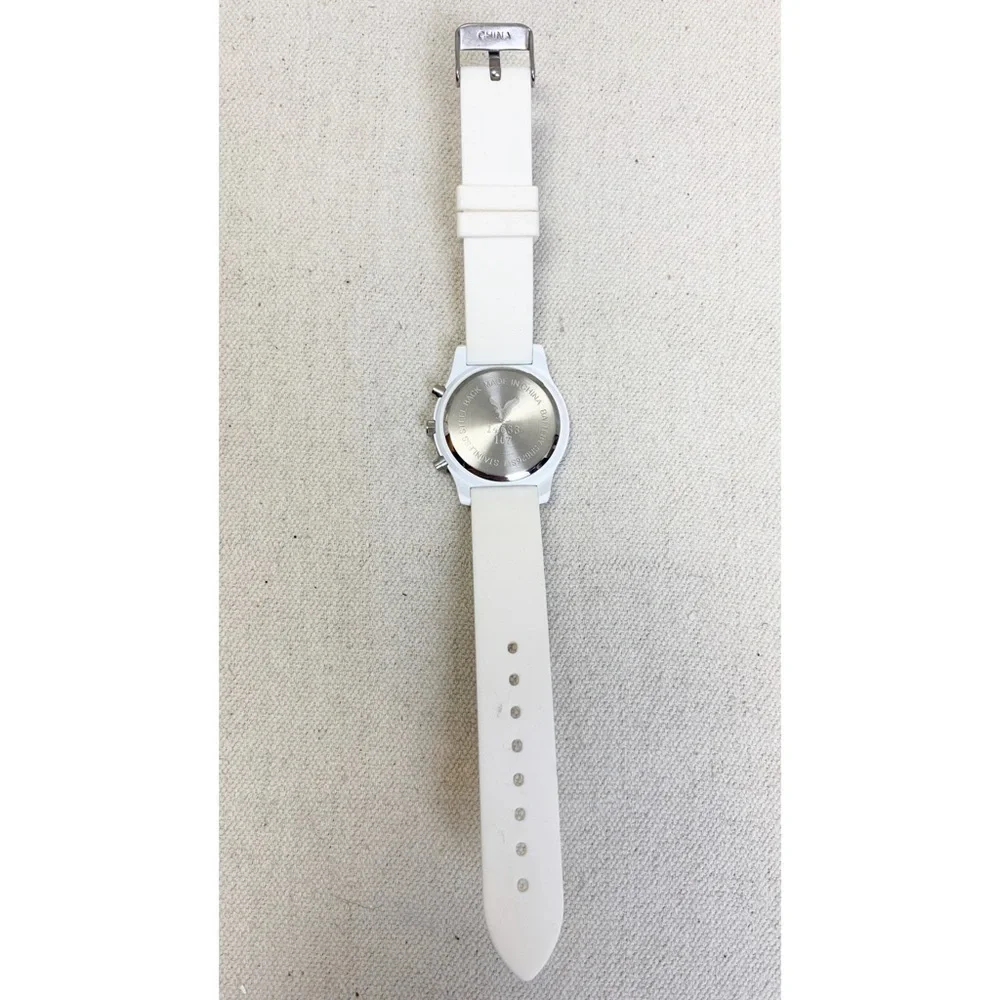 Unisex American eagle white rubber band watch